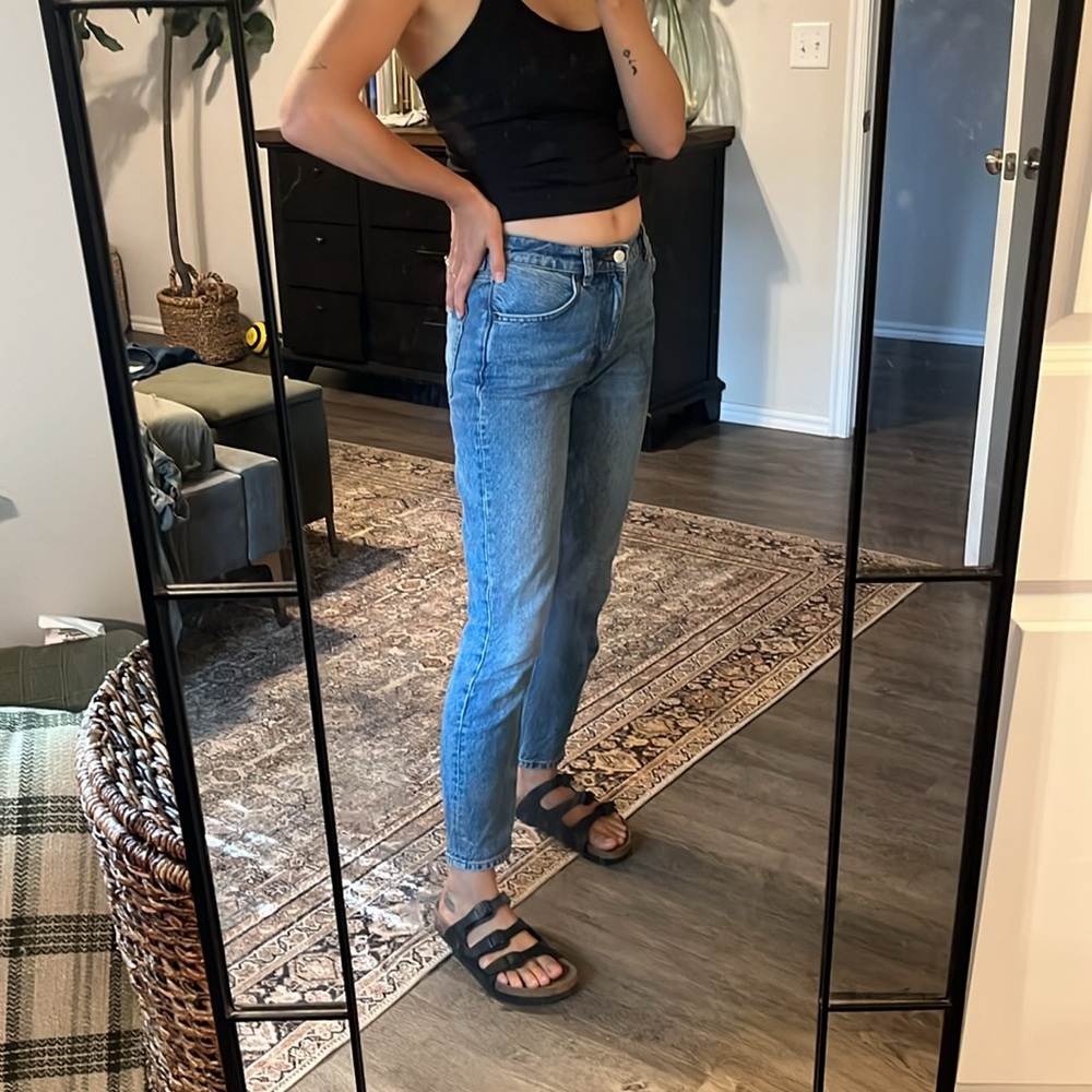 Reformation Faded Blue Jeans